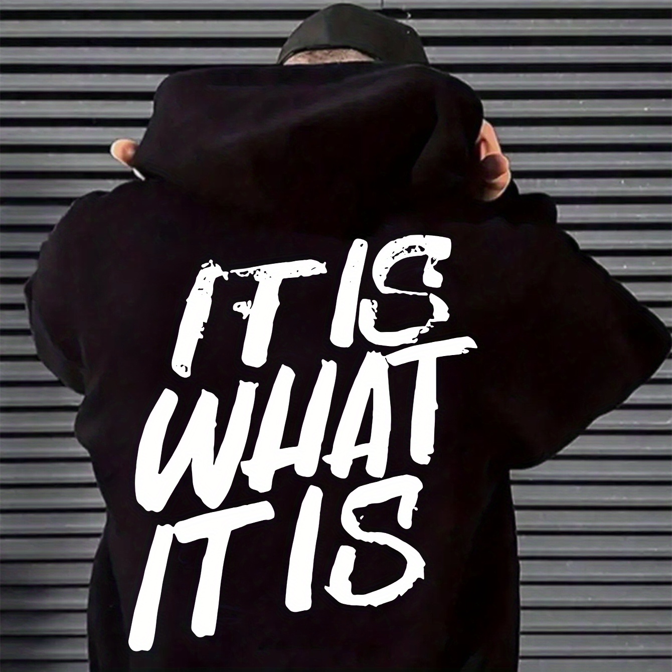 

Men's " What " Graphic Hoodie - Cozy Polyester- , Casual Long Sleeve Hooded Sweatshirt With Kangaroo Pocket For Fall/winter, Sweater Hoodie