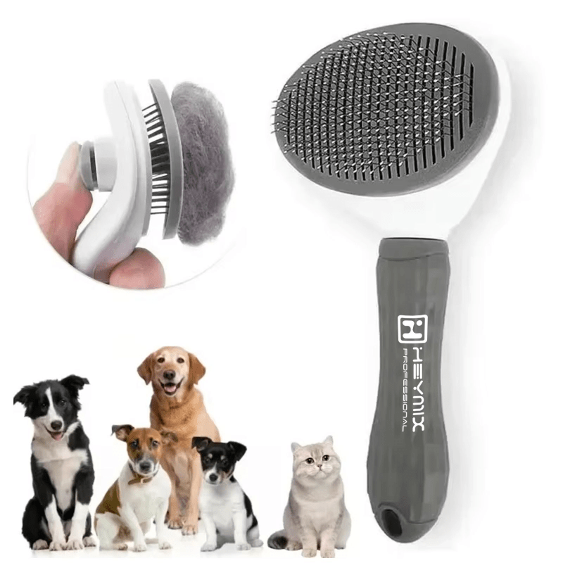 TEMU Upgraded Cat & Pet Hair : -cleaning Slicker For Shedding, Grooming, And Massaging - For Long And Short Haired