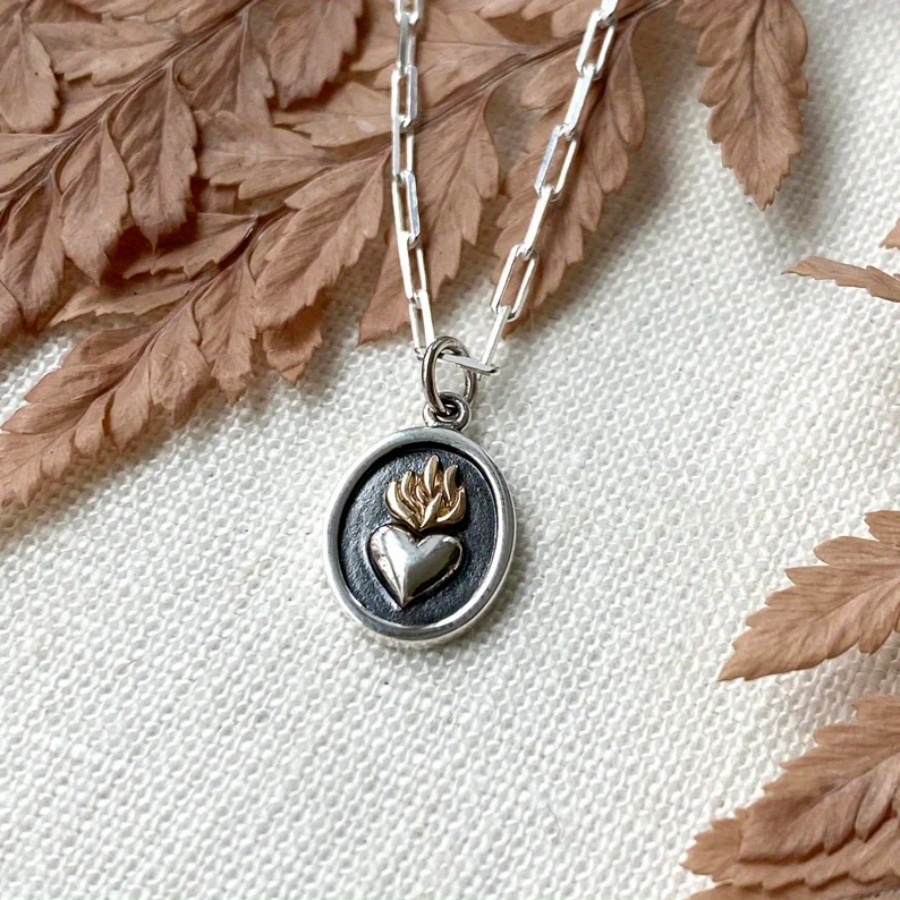 TEMU 1pc Small Heart Necklace. Christmas Gift, Jewelry, Faith Jewelry, Easter Gift, Religious Jewelry, Vintage Necklace, Fashion Jewelry, Festival