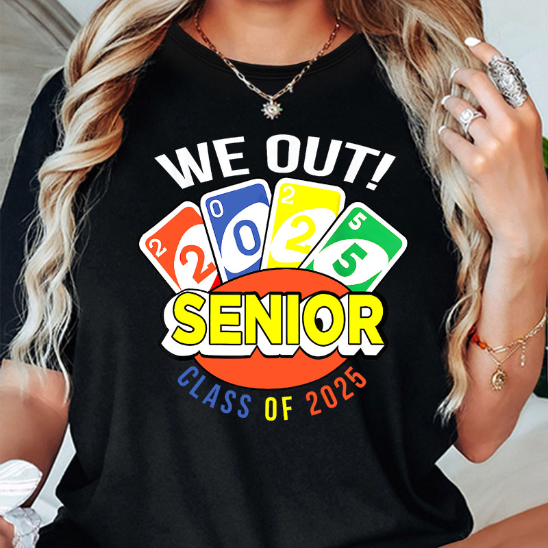 

Vibrant Celebration, Senior - Women's Casual Crew Neck T-shirt With Unique Print, Short Sleeve, Spring/summer Collection