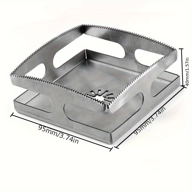 Multi-Function Square Hole Punch Tool, for Wood, Drywall, and Plastic - Ideal for Electrical Installation, Light Switch Boxes, Cord Insertion and Extraction Tools, Battery-Free, Durable Steel Structure