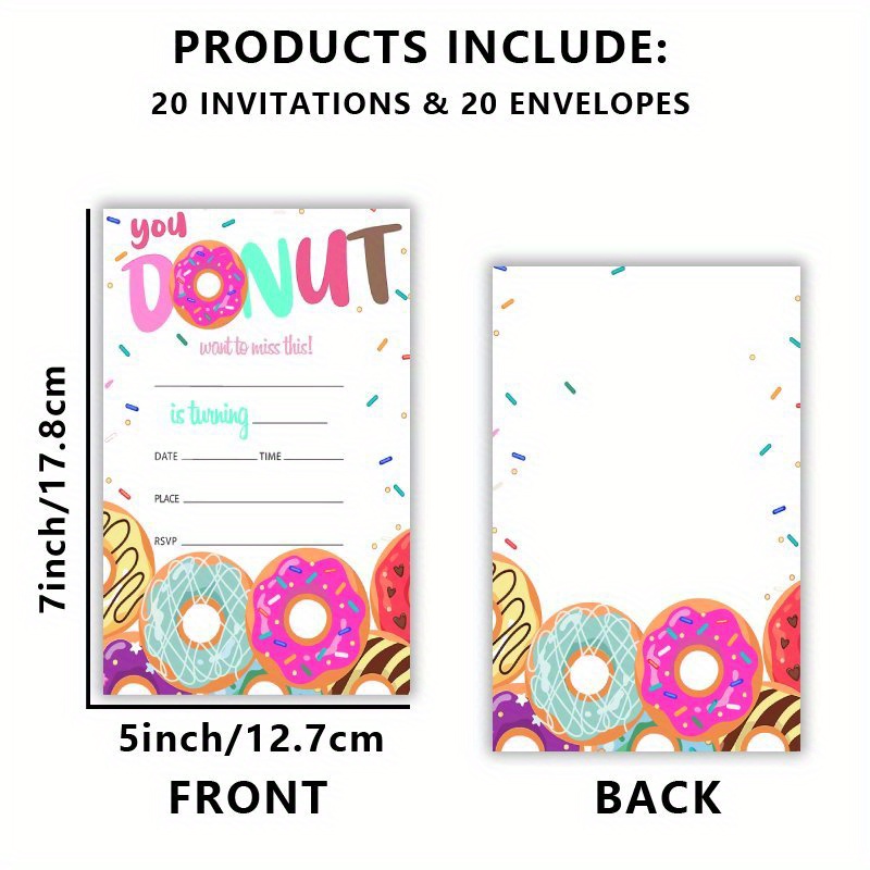 TEMU 20pcs Invitations Envelopes - ' Parties &