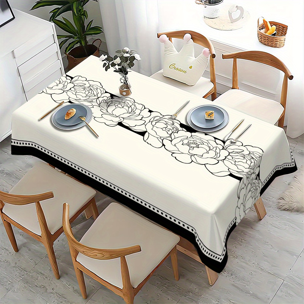 

Printed Tablecloth - For Thanksgiving, Fall Parties & Decor | For , Kitchen, Dining & | , Rectangular, - | For , Parties, Buffets & Weddings