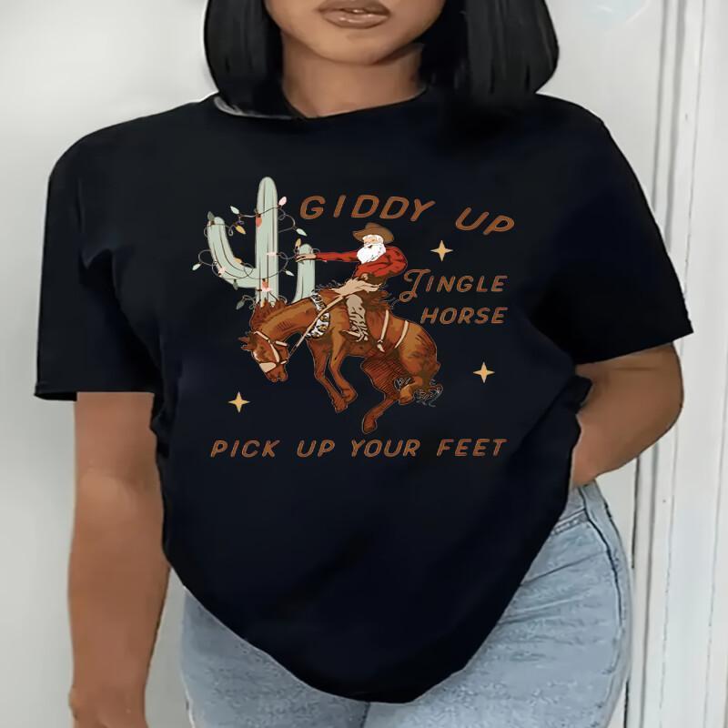 

Women's Size Christmas T- - , , Top For & Summer