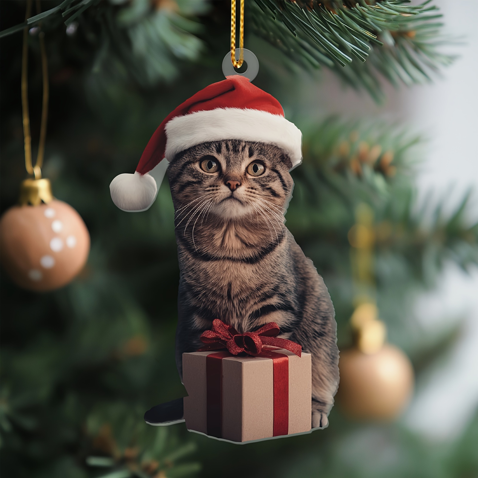 

Cat Christmas Hat Pendant - Decor For , & | For & Birthdays
