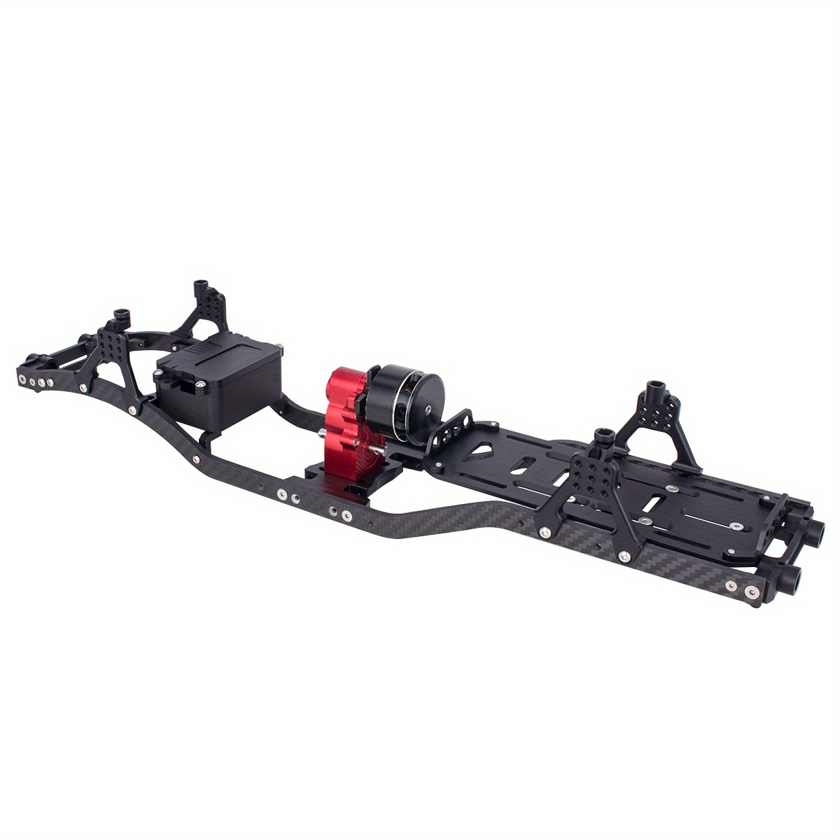 Treuil En Métal Universel Pour RC Crawler 1/10 – Rouge – Pliable – Compatible TRX4, SCX10, D90, CC01