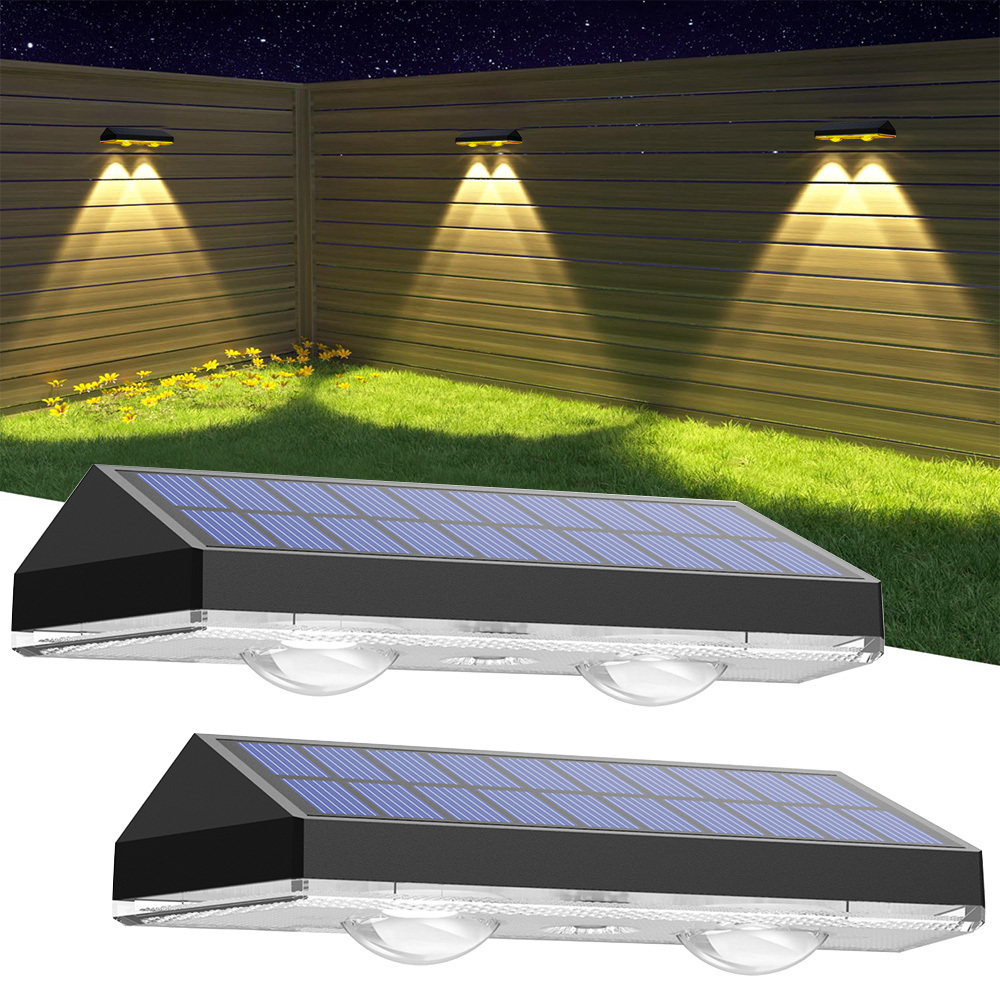 

2/4pcs Decorative Solar Led Lights For Stairs, , Fences, Steps And Garages - Solar Rechargeable Batteries