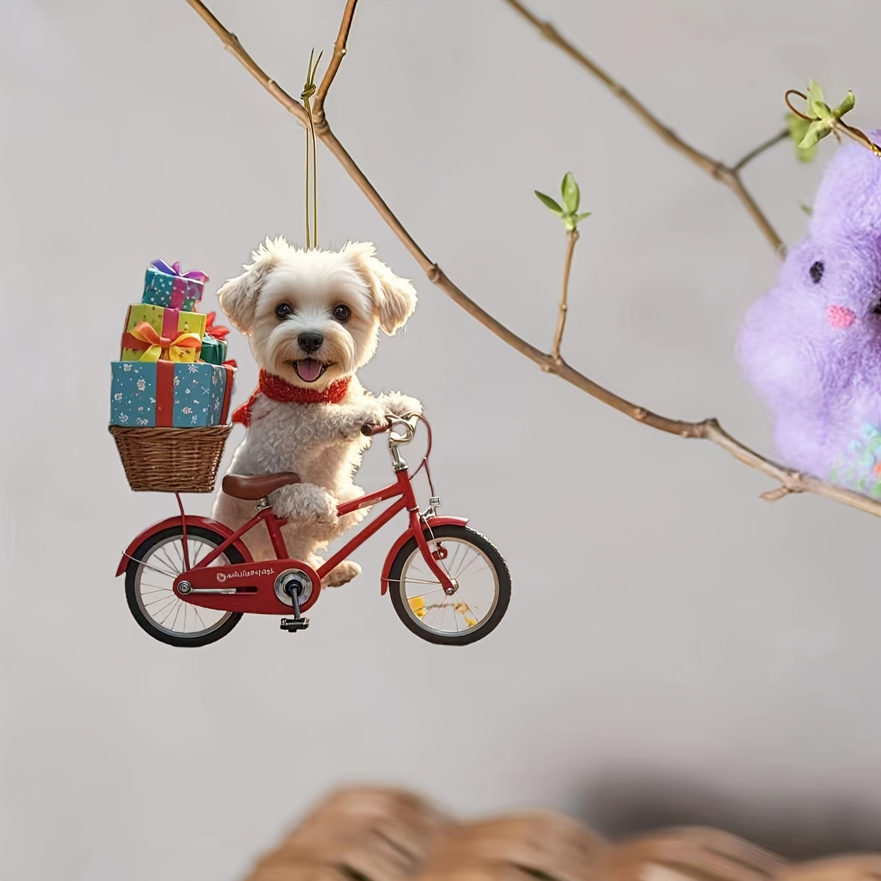 

& Christmas - Dog On For Car, , Keychain -