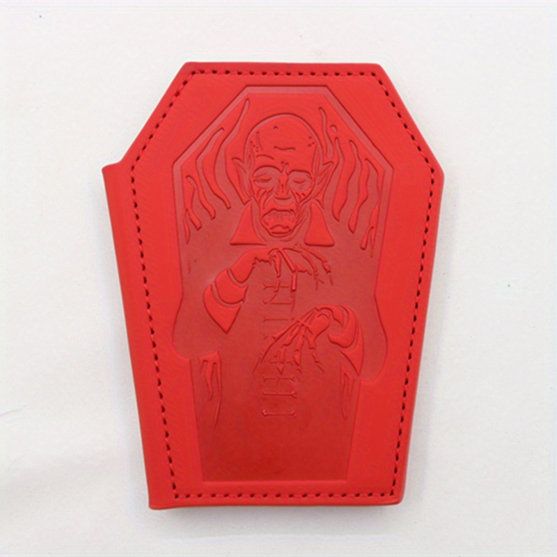TEMU Halloween Vampire Coffin-shaped Wallet, Vampire Wallet, Coffin Wallet, Gothic Style Wallet
