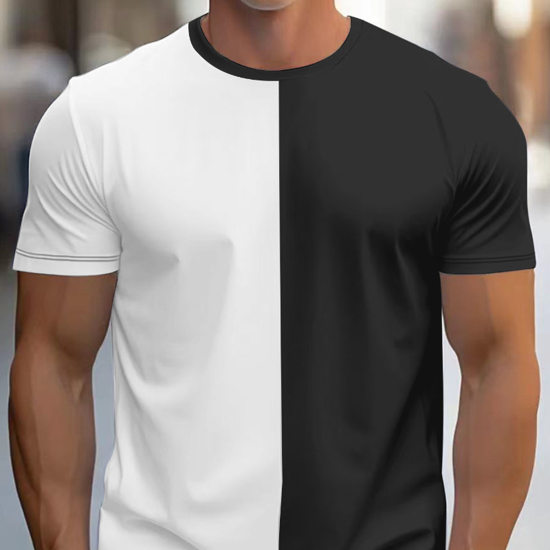 

Spliced T-shirts Are , , And Round Shirts.