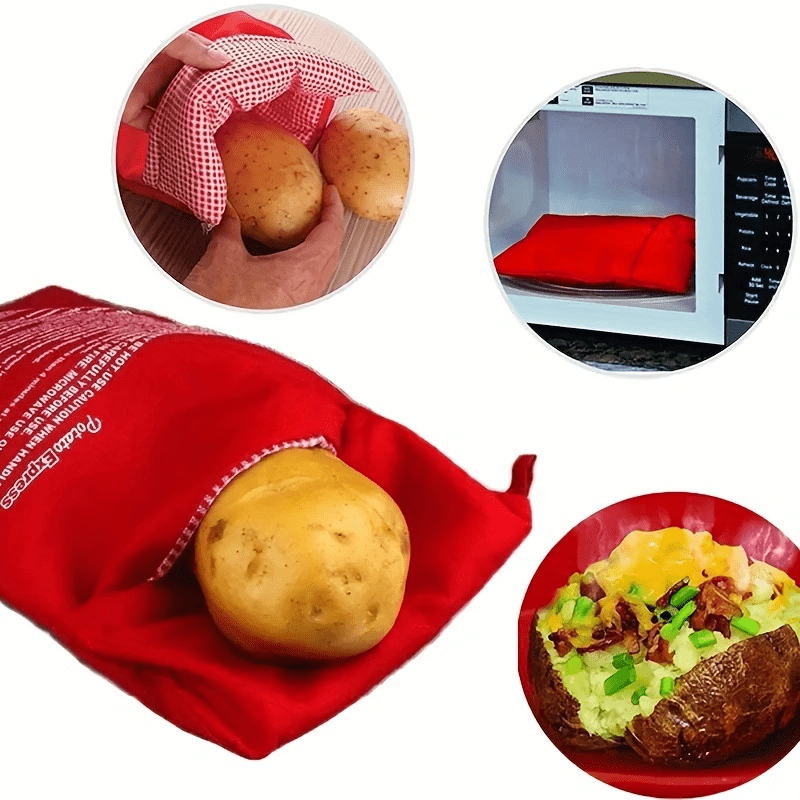 1  microwave potato cooking bag quick baking accessory for camping   sweet potato corn heating pouch details 0