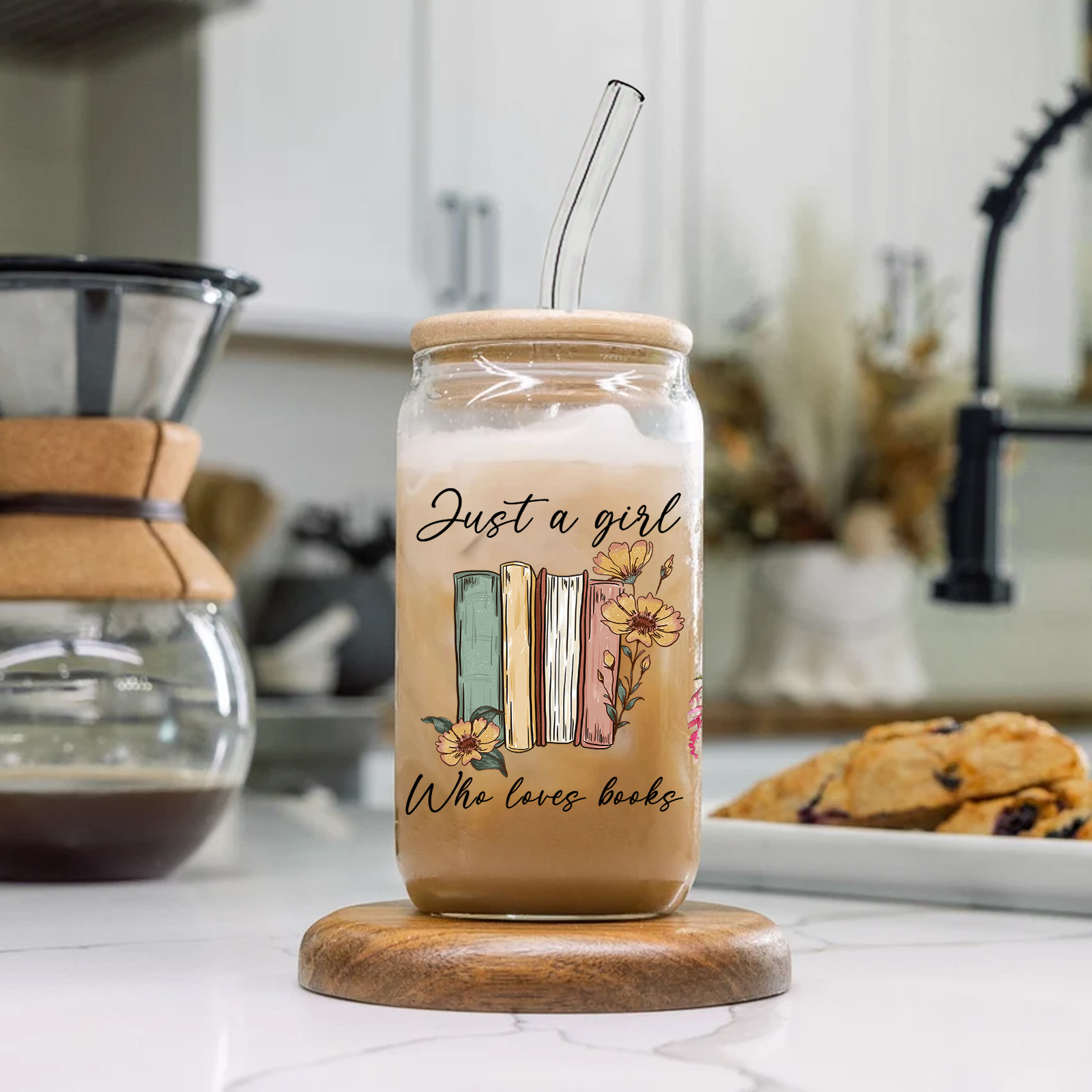E-shop Ein 16oz 3D-Druck Glas-Mason-Jar mit Deckel und Strohhalm, vielseitiges Trinkglas, ideal für Weihnachten, Halloween, Ostern, Thanksgiving,
