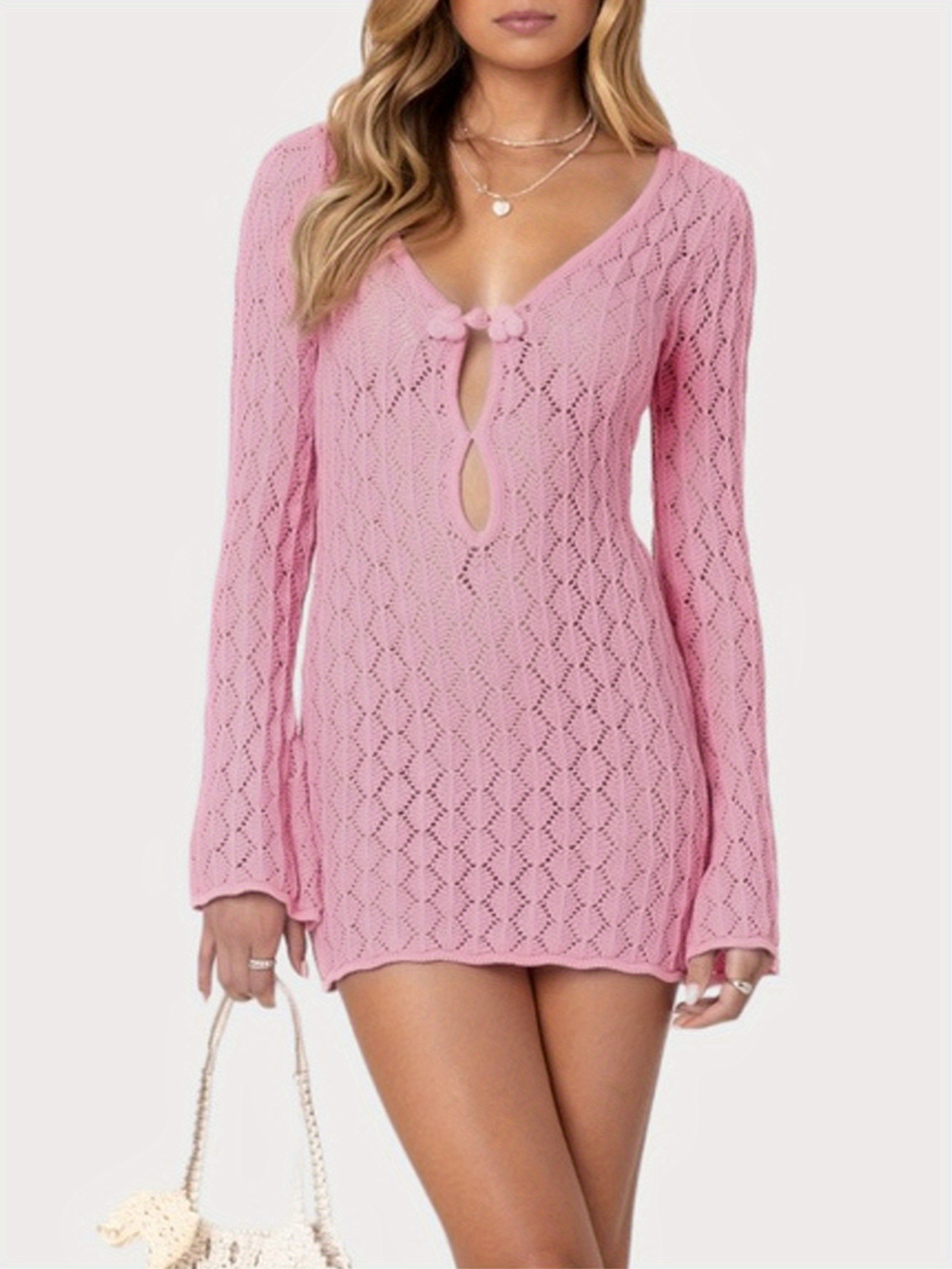 solid ribbed knit bodycon dress Solid Rib Knit Drawstring Front Bodycon Dress – Armenian Pride Collection® main image 1