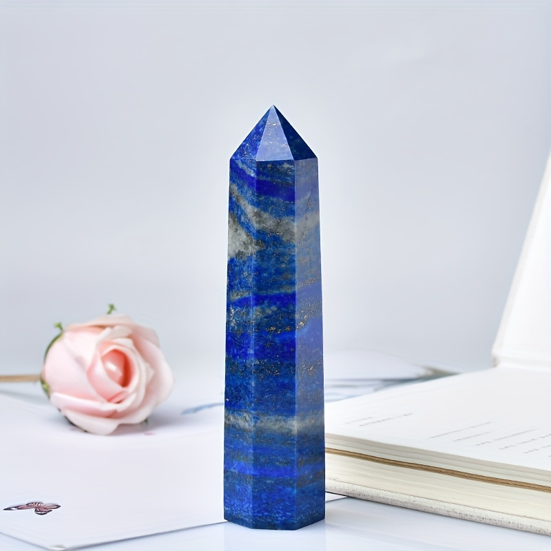 

Une colonne en lapis- naturel - Bijoux, décoration en cristal , cadeau unique, ornement de , fait à , unique en son , création de perles et de bijoux.