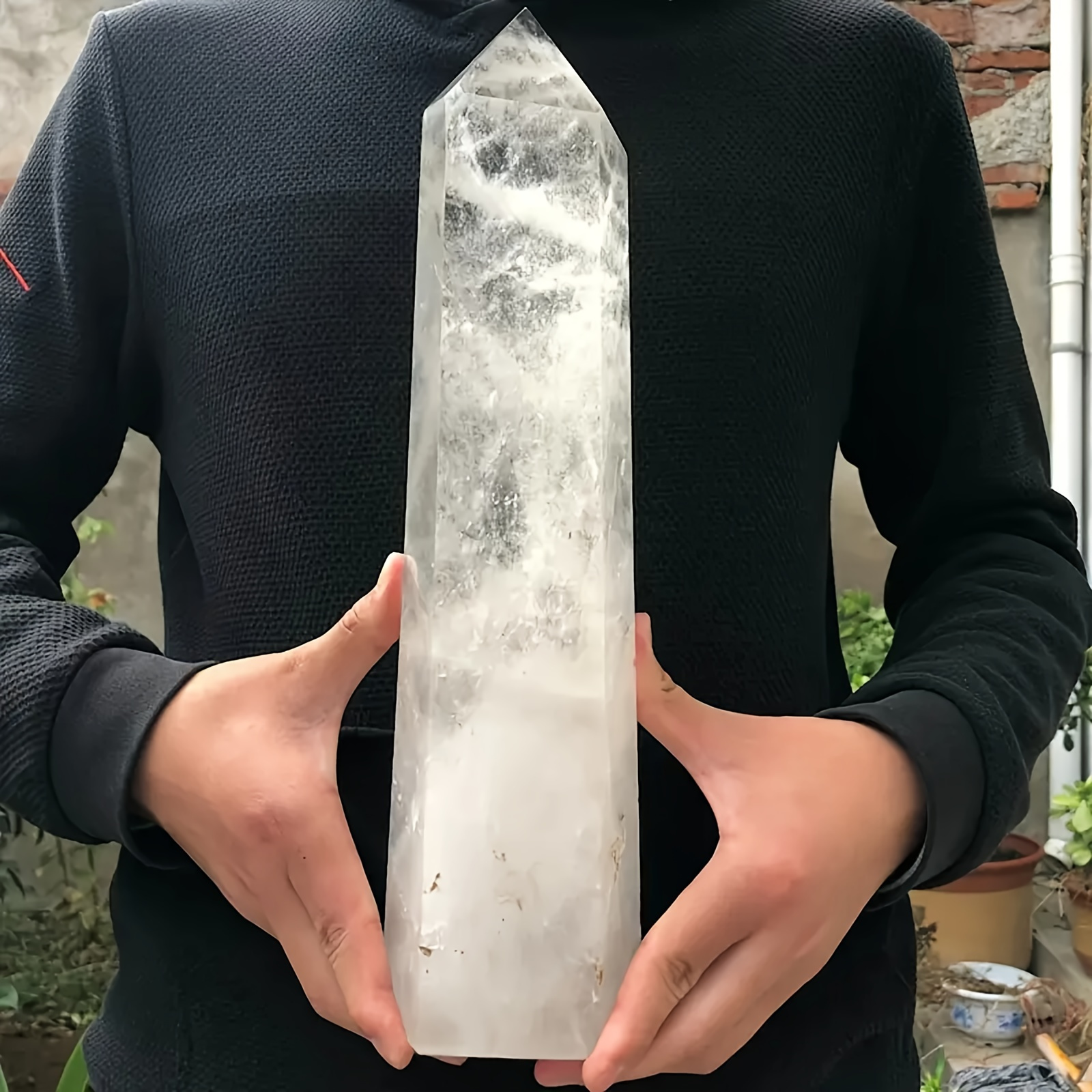 

Crystal Large Clear Quartz Wand - 6- Tower For Home Decor Gift