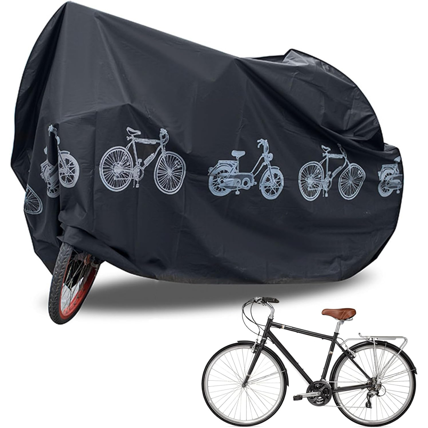 

Waterproof Bike Cover Outdoor Electric Bicycle Cover Mountain Bike Storage For 2 Bikes For Travel Rain Bike Tent Sun And Uv Heavy Duty For 1 Bike Motorcycle Cover Cute Thickened