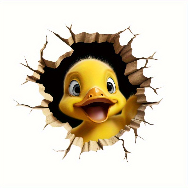 

2pcs 3d Duck Decals - Waterproof & , Easy For Cars, Laptops, Helmets & More - Vinyl With , Best For Christmas