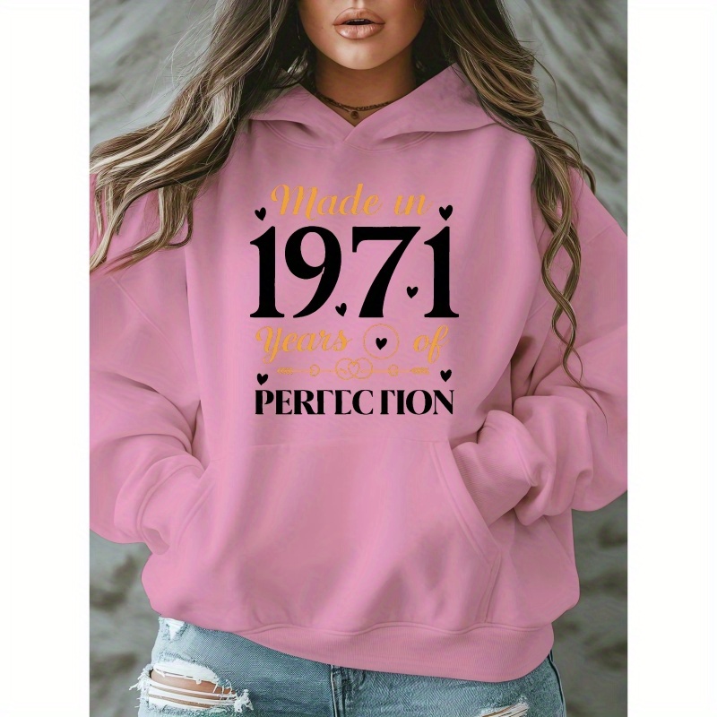 

1971 In Of Letter Sweatshirt - , , Plus Size, /