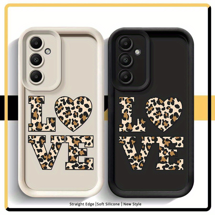 

Phone Case For A55 A25 A35 A15 A54 A34 A14 A24 A53 A33 A23 A13 A52 A32 A22 A12 A51 A71 A72 A73 Silicone Cover Protective High- Shockproof Leopard