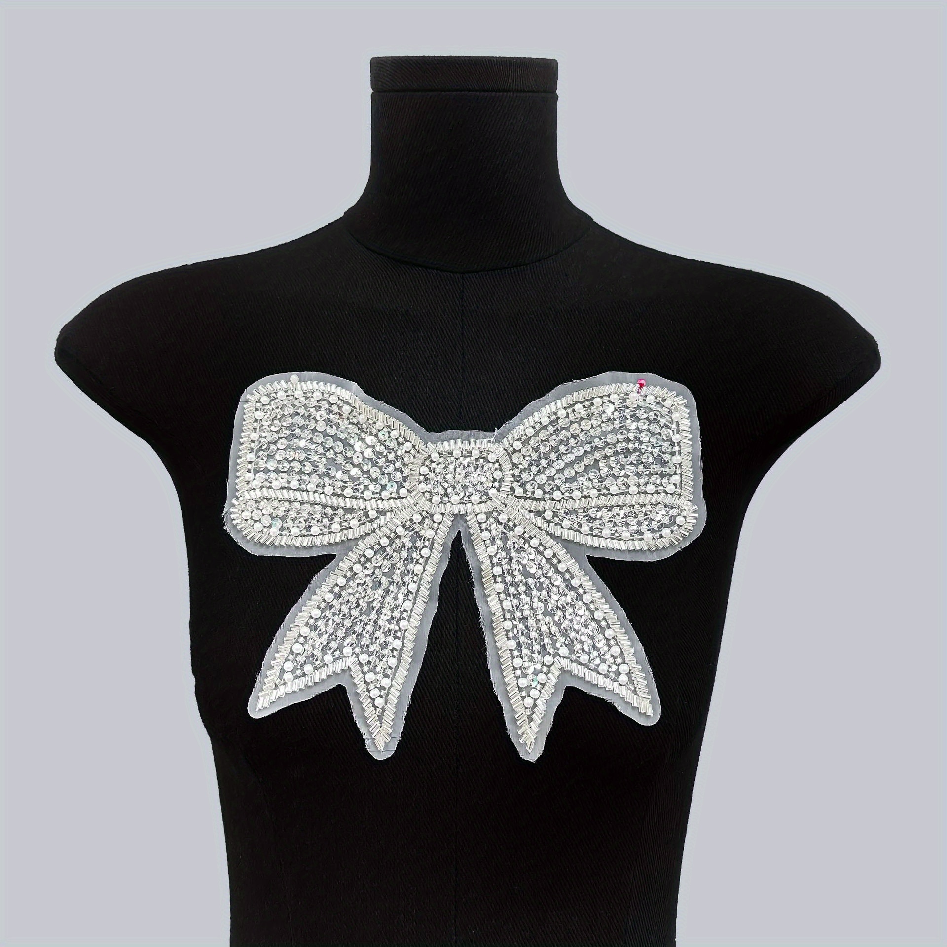 

1pc Embroidered Bow Sequins - Diy For Clothing, , And Accessories Decoration - For , , And Formal