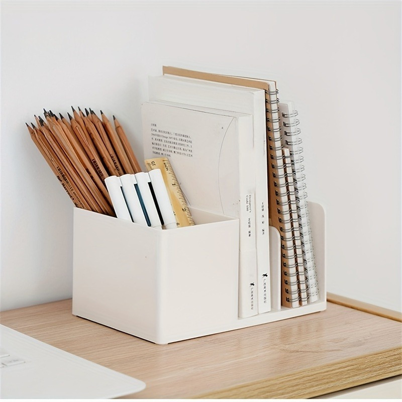 sleek desktop organizer box   file folder storage with tension mount ideal for office home dorm organization Product details 2