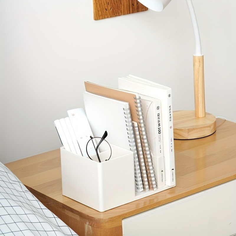 sleek desktop organizer box   file folder storage with tension mount ideal for office home dorm organization Product details 4