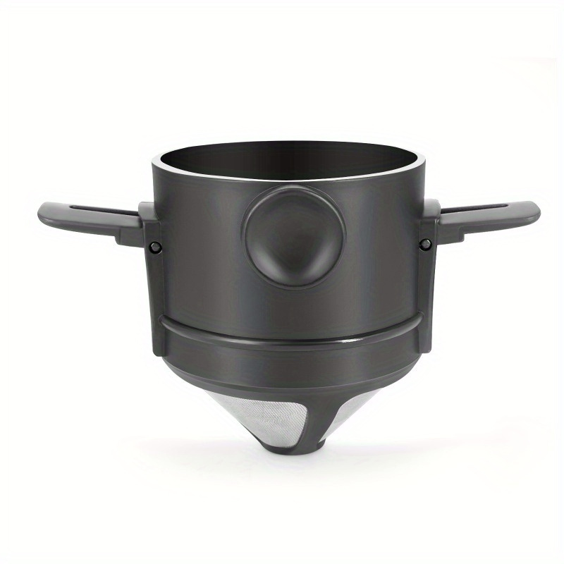 Portable Stainless Steel Coffee Maker - Ideal For Office, Camping & Travel | Durable, Easy-to-use Manual Pour-over Filter