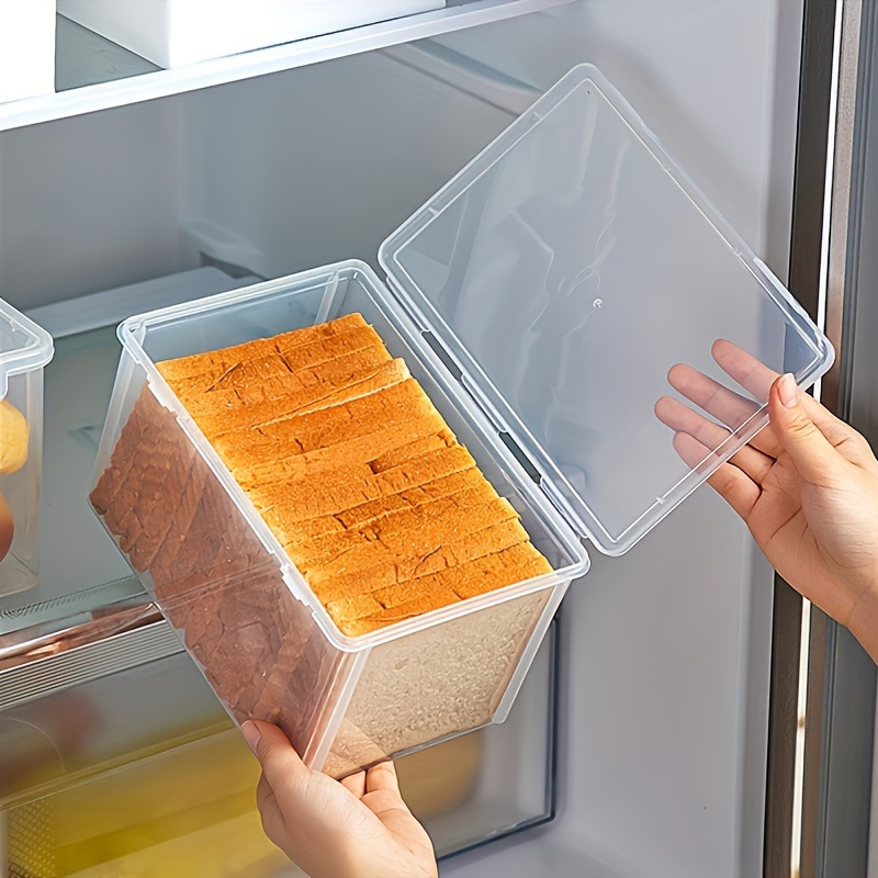 

1pc/2pcs Large Airtight Bread Box - Clear, Fresh-keeping Storage Container For Bread & , Plastic Bread For Home And Restaurant Use