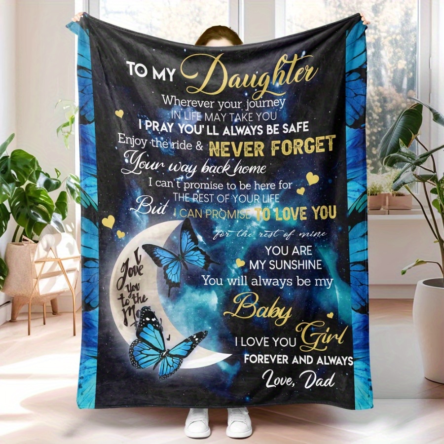 

Inspirational 'to My ' Blanket & - For Birthdays, Graduations, Christmas | Dad