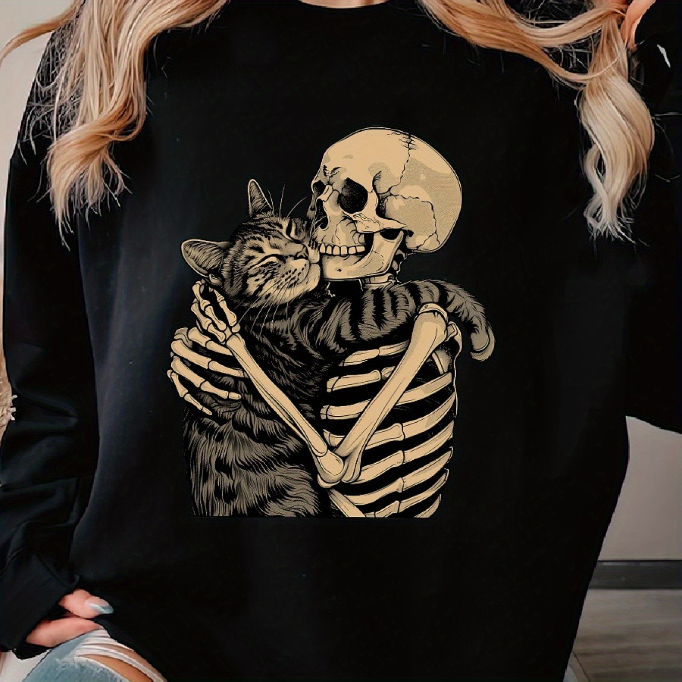 

Sweatshirt, Long Sleeve Sweatshirt, Women's Clothing