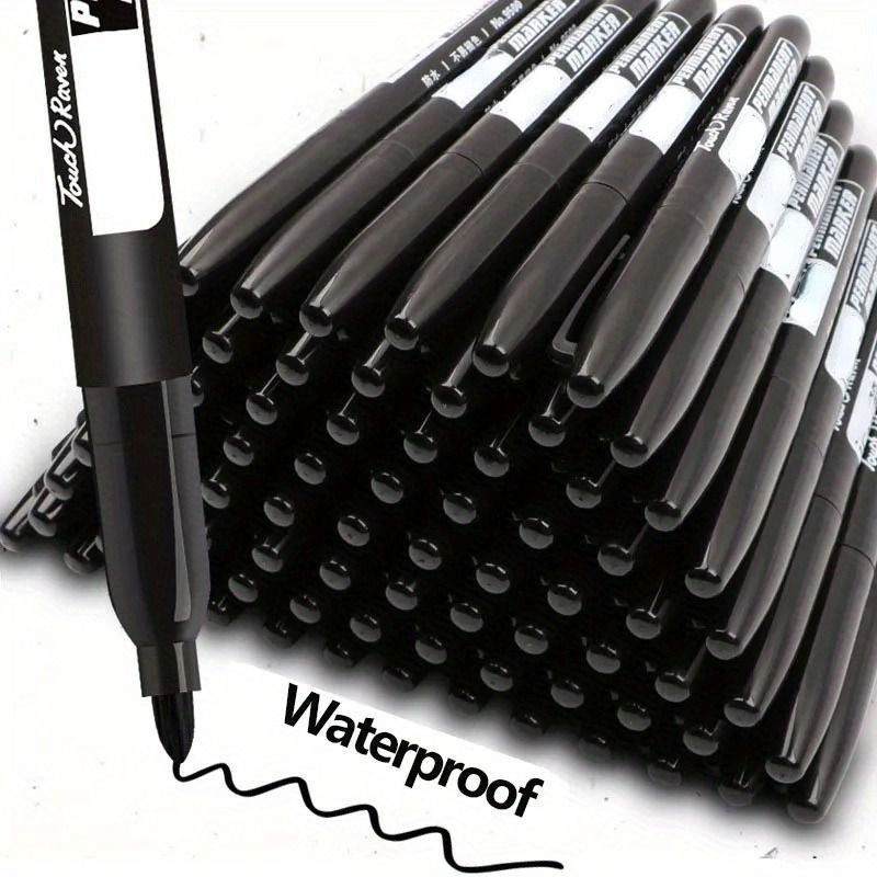 

15 Permanent Markers Waterproof, Non-toxic Inks In Black, Blue And Red For Art, Sketching, School And Office Supplies