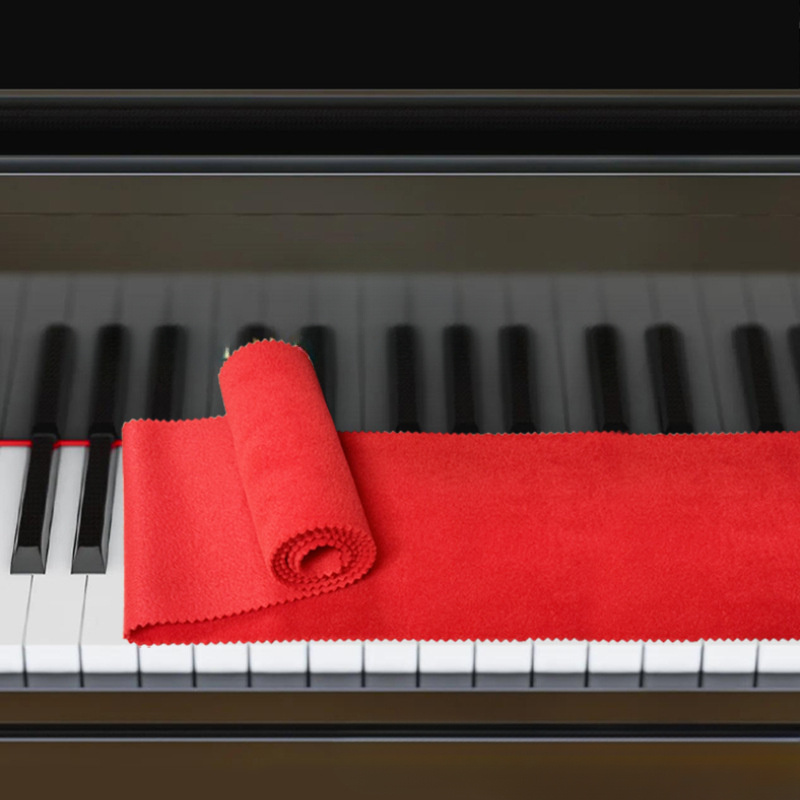 

Red Keyboard Cleaning Cloth For Grand And Upright - Essential Musical Instrument Accessory