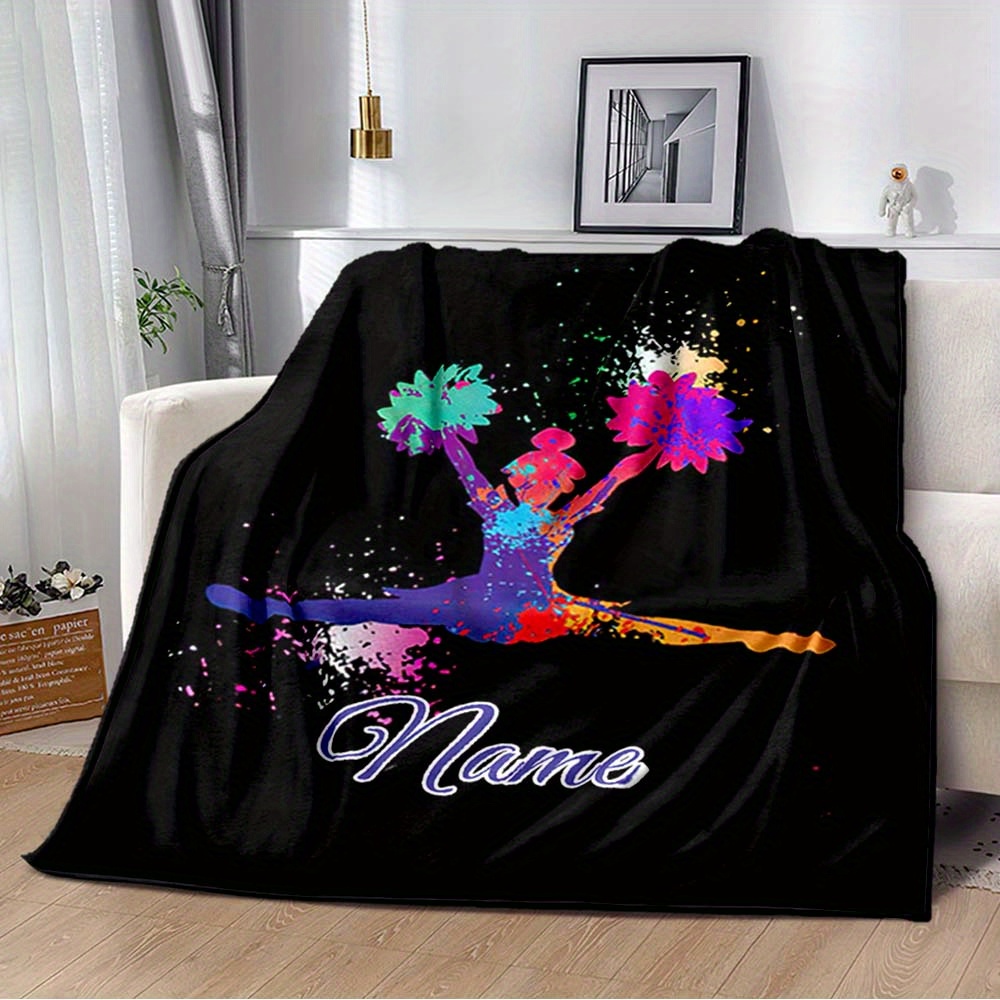 

Customizable Blanket, 1pc, Polyester, And , For , Sofa, Bed, Camping, Personalized , For , Relatives, ,