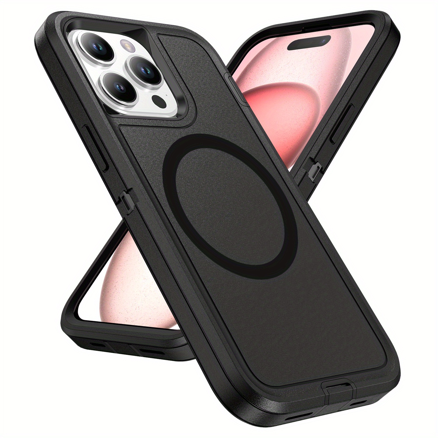 

For 15 Series Magnetic Charging Case, Heavy-duty Shock Drop Protection Iphone Case