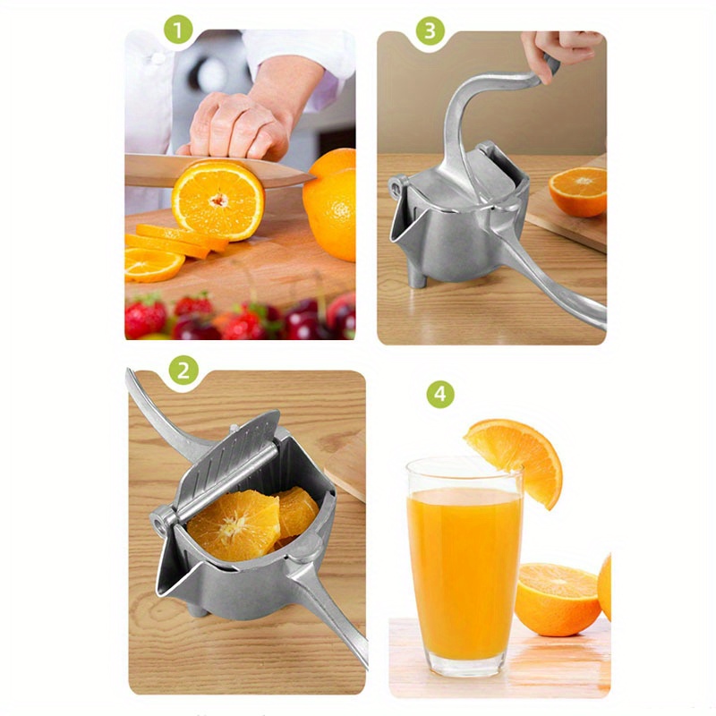 stainless steel manual citrus juicer heavy duty hand press squeezer for orange lime grapefruit   juice extractor juice maker presser details 4