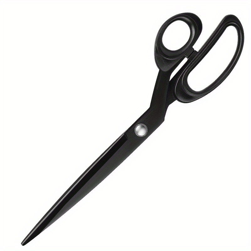 TEMU 10-inch Stainless Steel Heavy Duty Scissors, Sharp Industrial Sewing Shears For Fabric & Leather, Durable Craft Tools For Home, Office, Artists, And Dressmakers