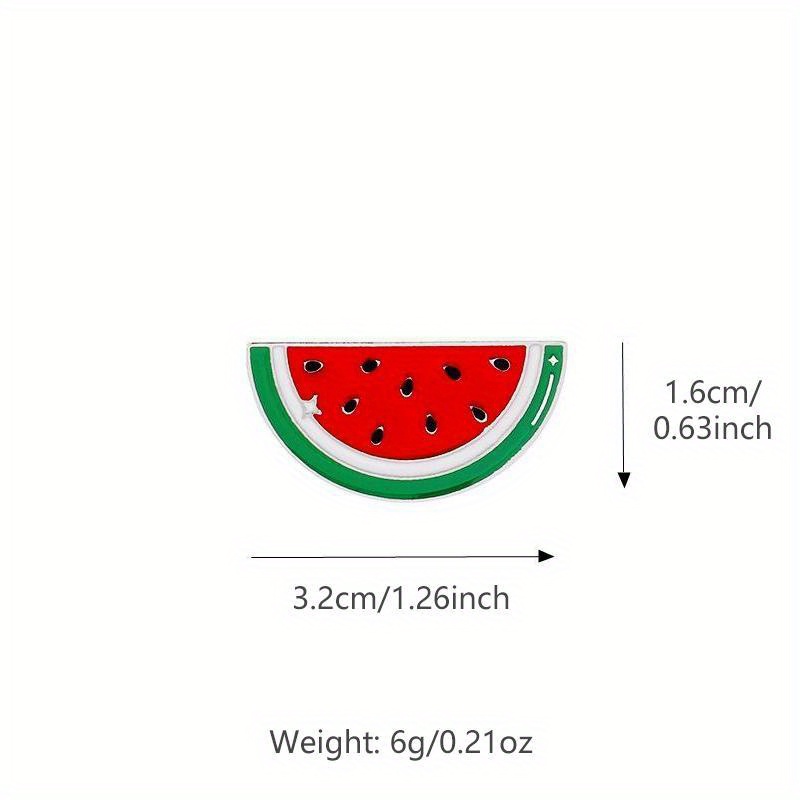 Pins Bulk Hot Summer Cute Watermelon Enamel Pins Kids Cartoon Fruit Brooches Watermelon Pin Palestine