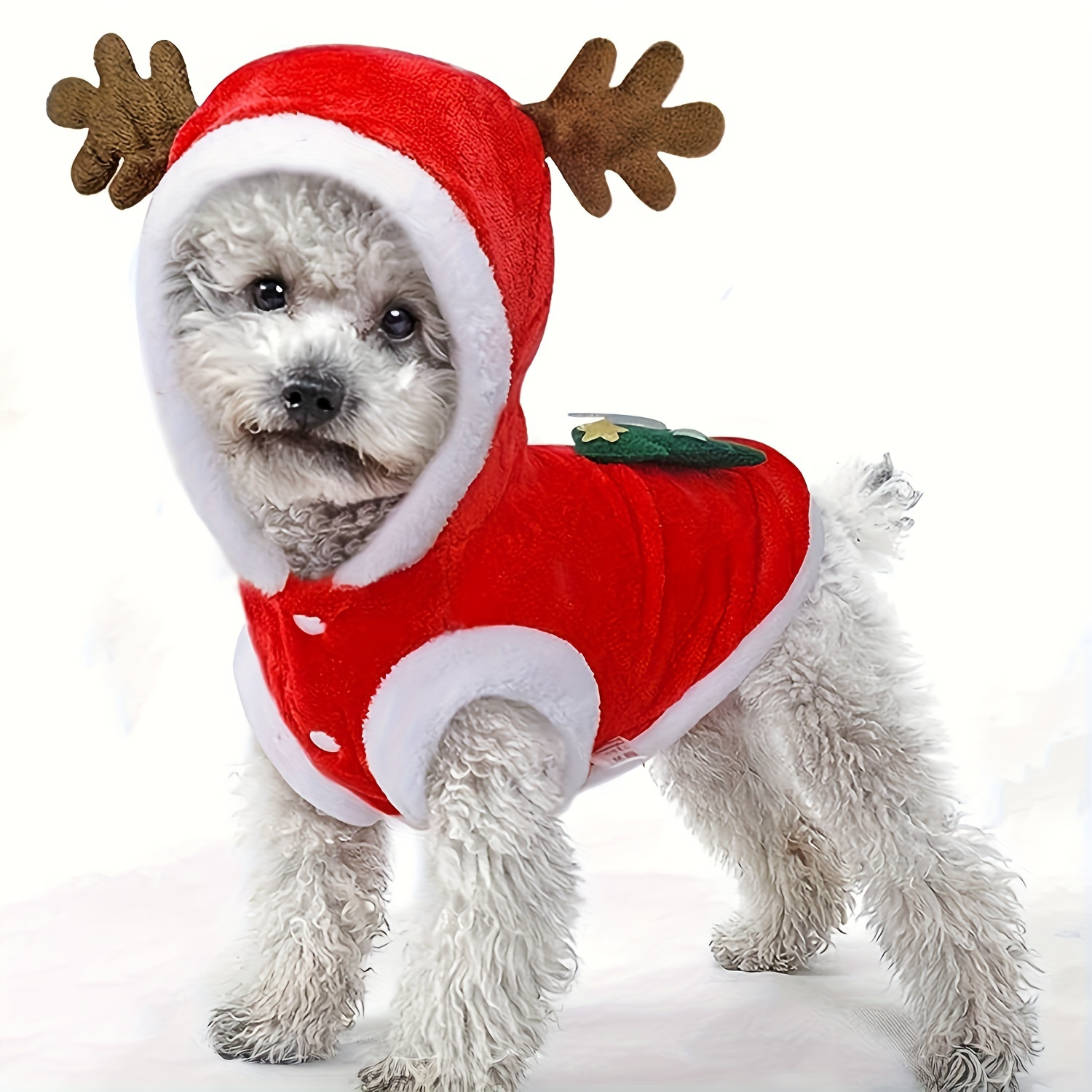 

1pc Christmas Dog - Polyester , & , , -on For Small Breeds,