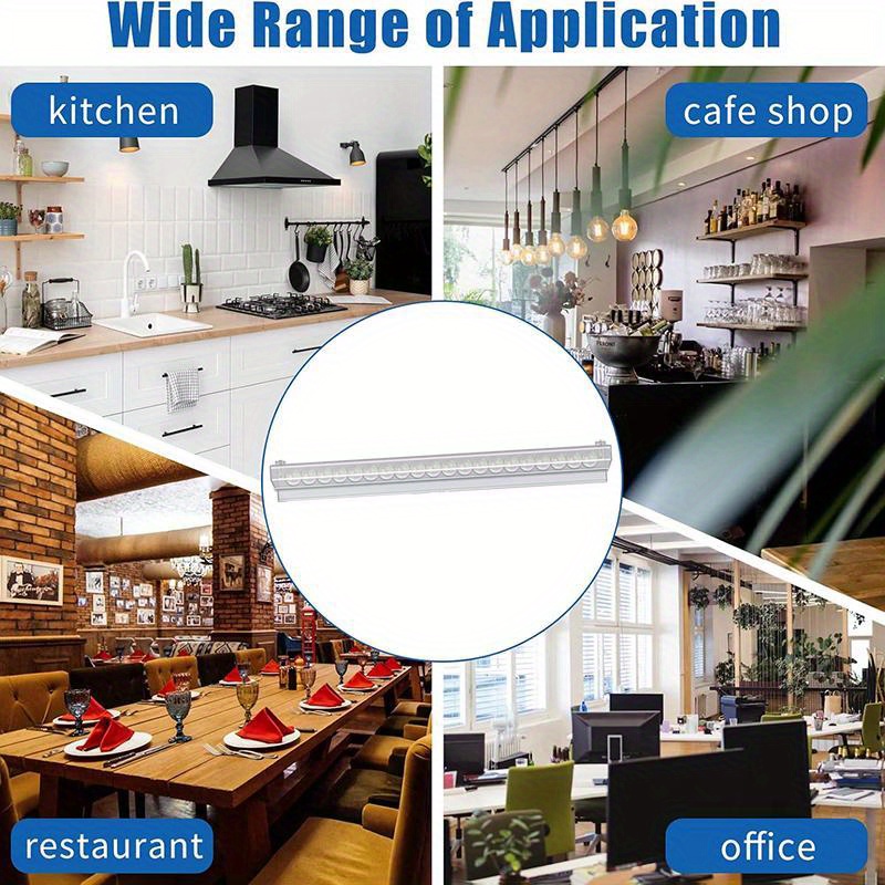 adjustable kitchen receipt holder 30 40 50 90 120 150cm plastic ticket clipper for   home kitchen seamless splicing food contact safe details 8