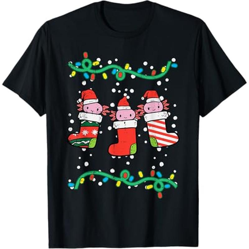 

Christmas Stockings Axolotls T-. 100% , Christmas For , -, S - Xxxl