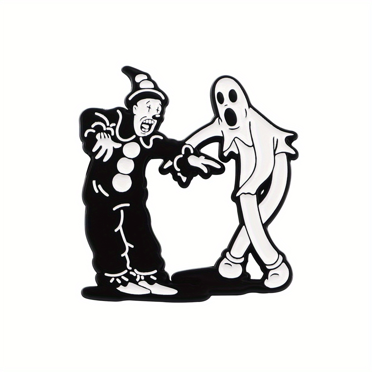 TEMU Adorable Clown Enamel Pin, Perfect For Backpacks Or As A Brooch For Men, Ideal Gift For Fashion Additions, Sold Individually