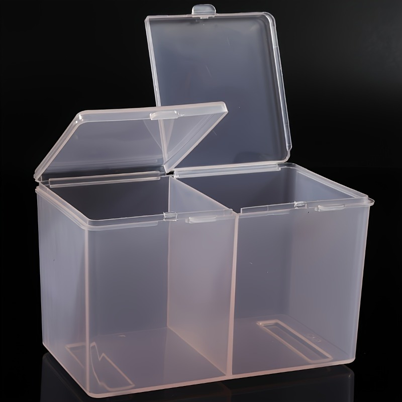 

- 2-compartment Clear Storage Box For Art - For , Polish & Removers