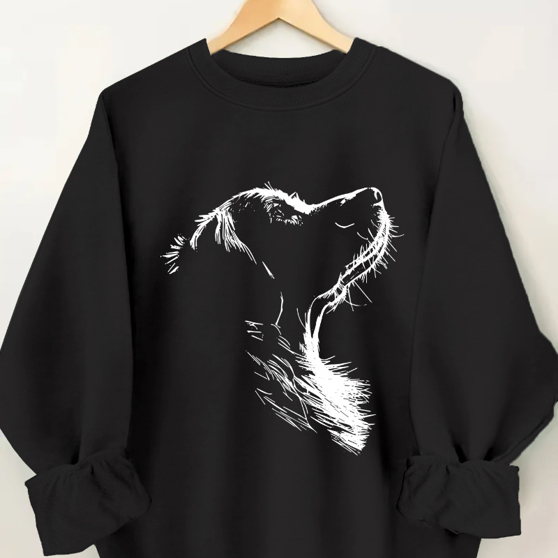 

Sweatshirt Dog For - 100% Knit , Pullover