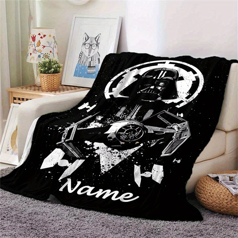 

1pc Personalized Blanket - , - Polyester, Knitted - Multipurpose Blanket For , , Bed, Car, Camping, Christmas Decor -