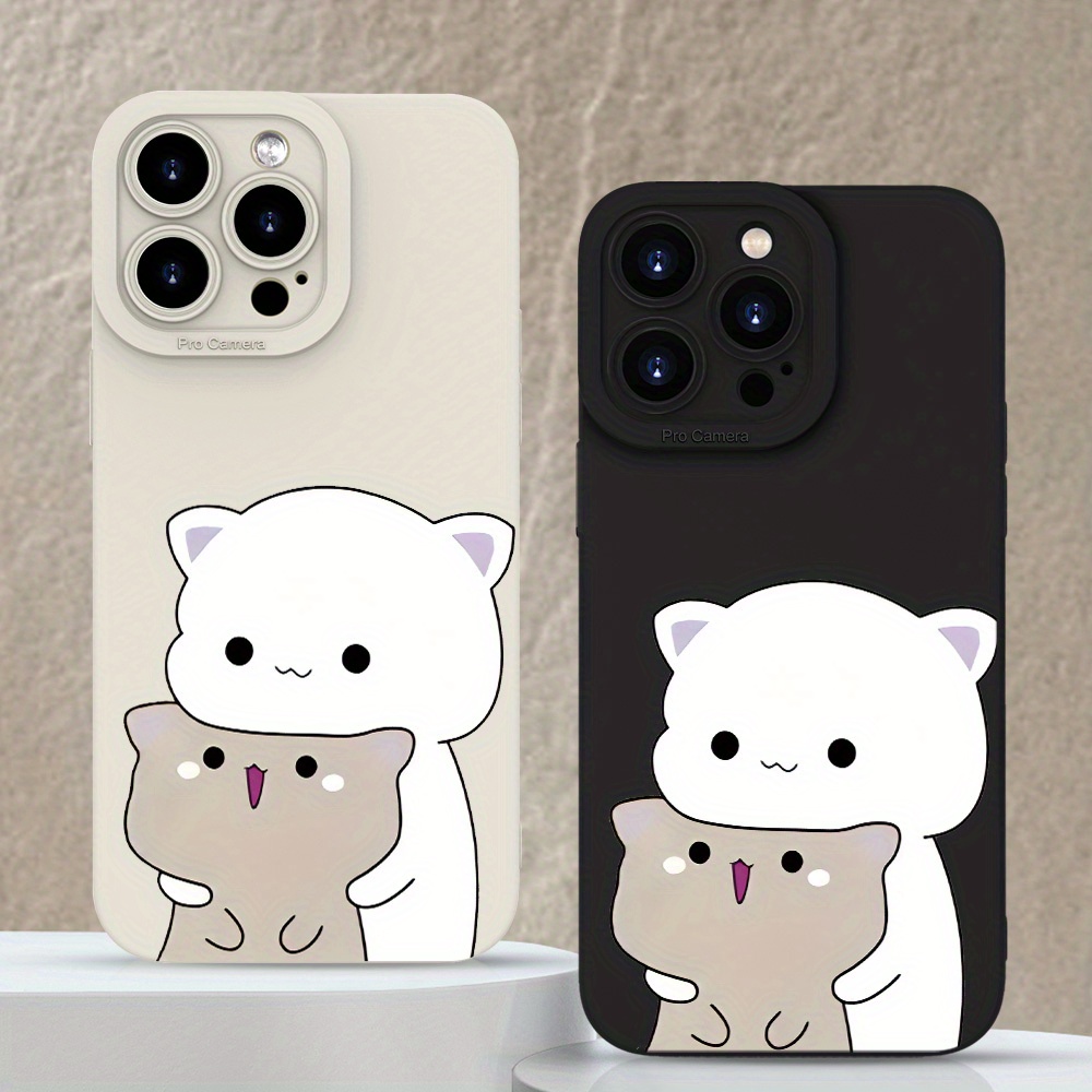 

Étuis de téléphone mignons pour chat, adaptés aux hommes et aux femmes, avec un et blanc avec plusieurs couleurs, populaires pour les modèles d'iPhone XS, XR, X, 7, 8, Plus, Pro, Max et Mini.