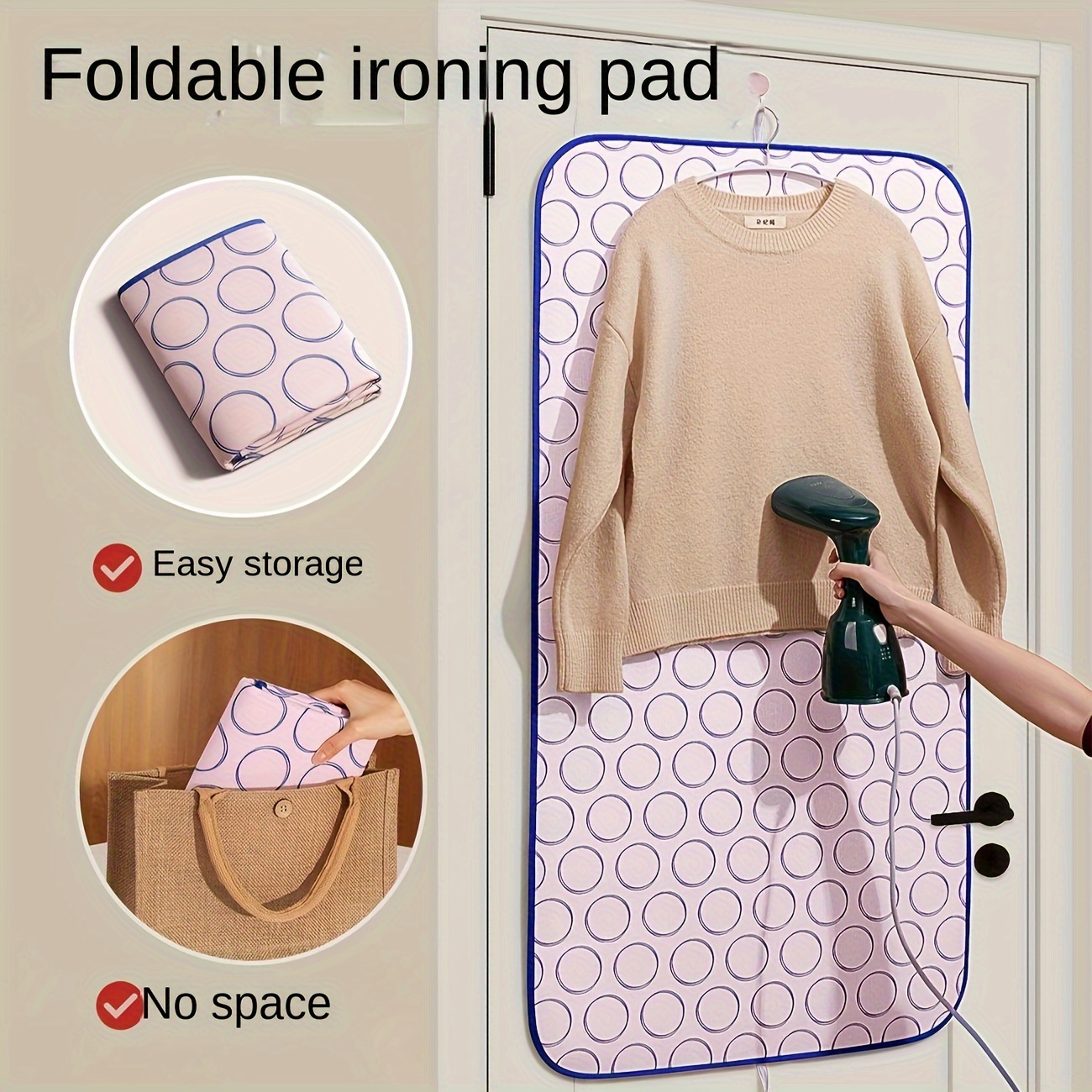 foldable ironing mat that   high temperatures ideal for home and travel with heat insulation