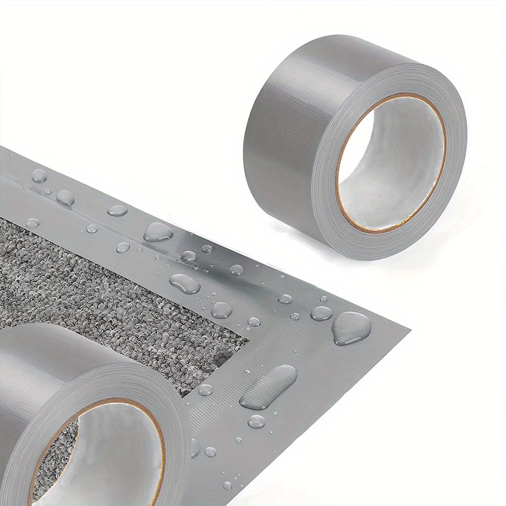 Image of Waterproof Tear-resistant 20.12m Professional Silvery Tape - Pvc Material, Suitable For Home Repairs And Sealing, Countertop Compatible, Leak-proof Strip
