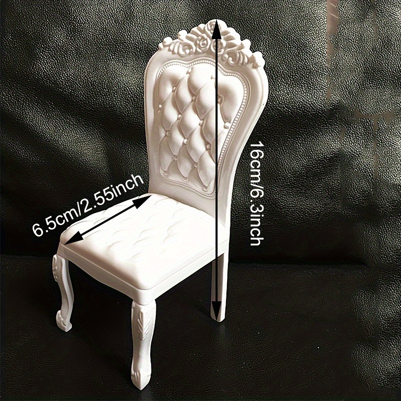 

Bjd Doll 1/6 Kitchen Furniture Dining Table Chair Accessories, Makeup Chairs, Diy Decoration