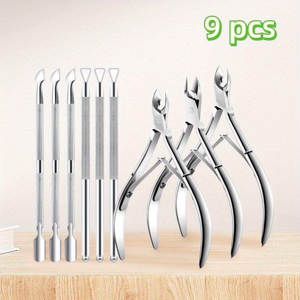 

9pcs Trimming To Pusher Set -- Pedicure - For Art Trimming