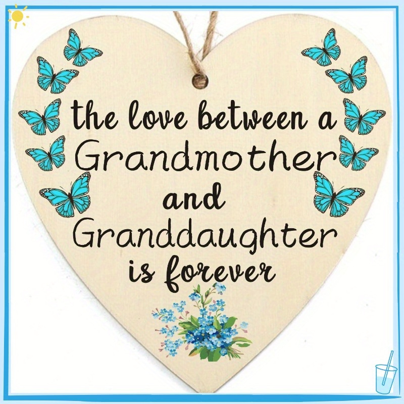 

And Granddaughter" , Hanging, Decor For , , 's , Day , No Needed, , -mounted